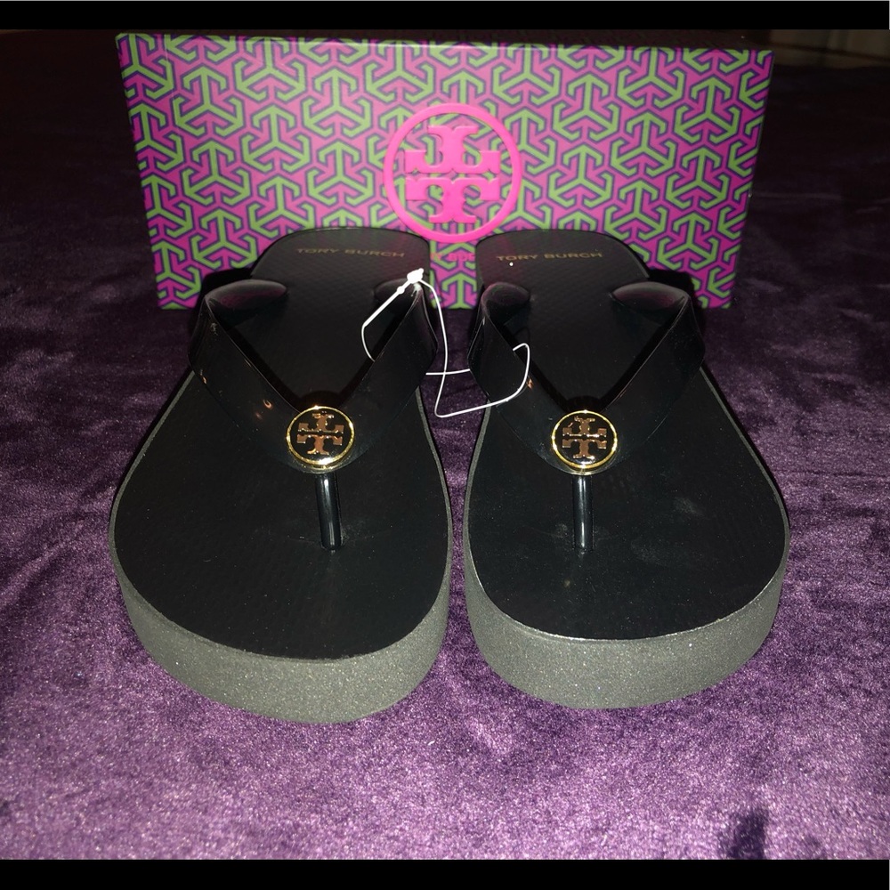 Tory Burch Wedge Flip Flops